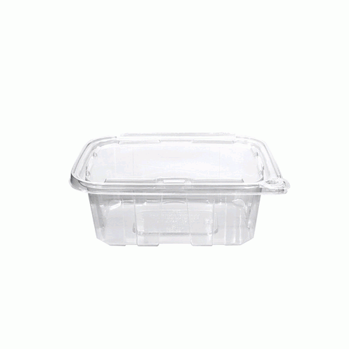 Eatery Essentials 32 oz Hinged Lid Tamper Evident Container, Clear | 200/Case