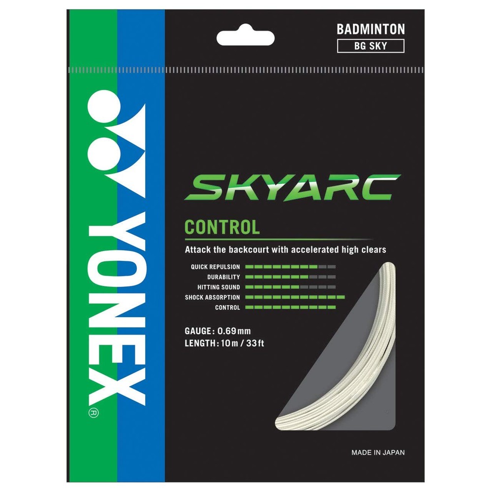 Skyarc Badminton Racket String 10m Set - White