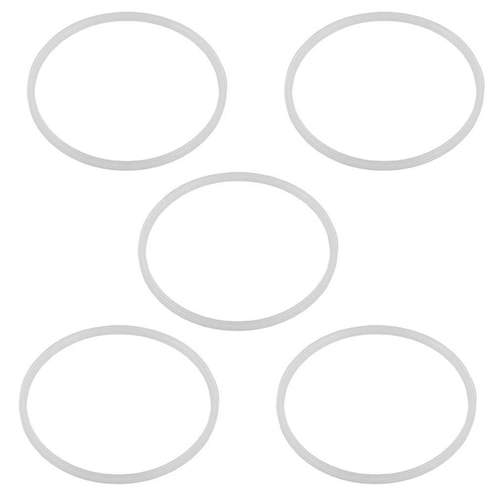5 Pcs Container Seal Gaskets Replacement Silicone Seals for Lids
