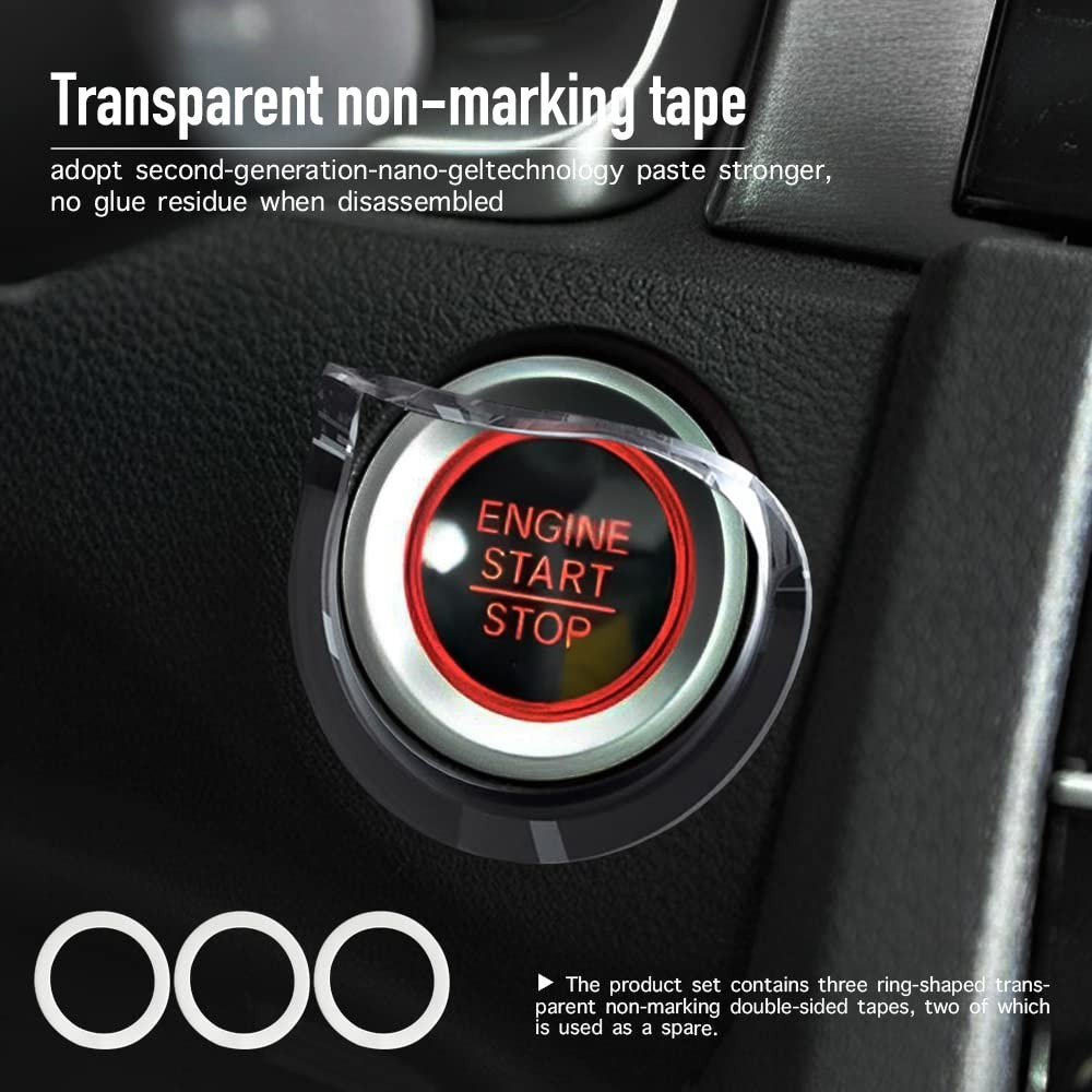 𝙊𝙧𝙞𝙜𝙞𝙣𝙖𝙡 | Push Start Button Cover, Car Engine Start Stop Button Cove...