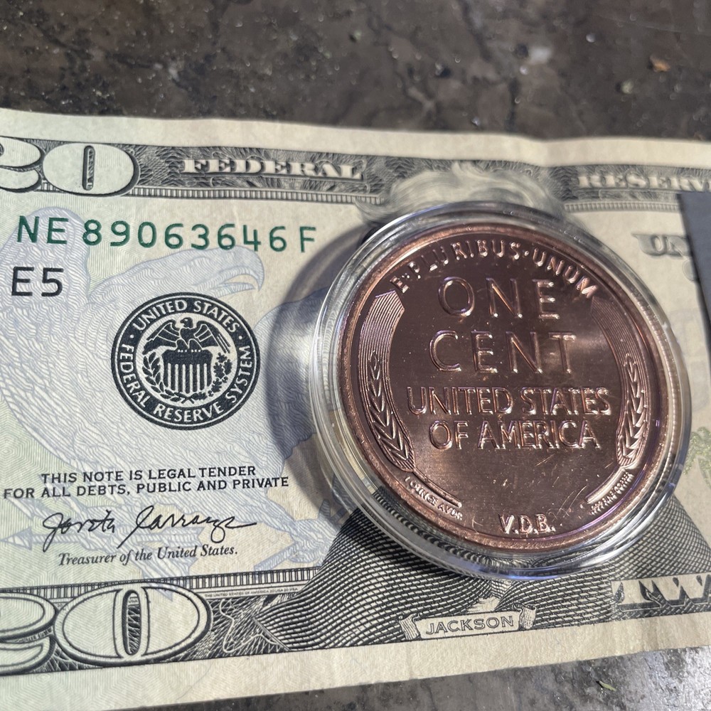 Big Copper Penny. One Ounce