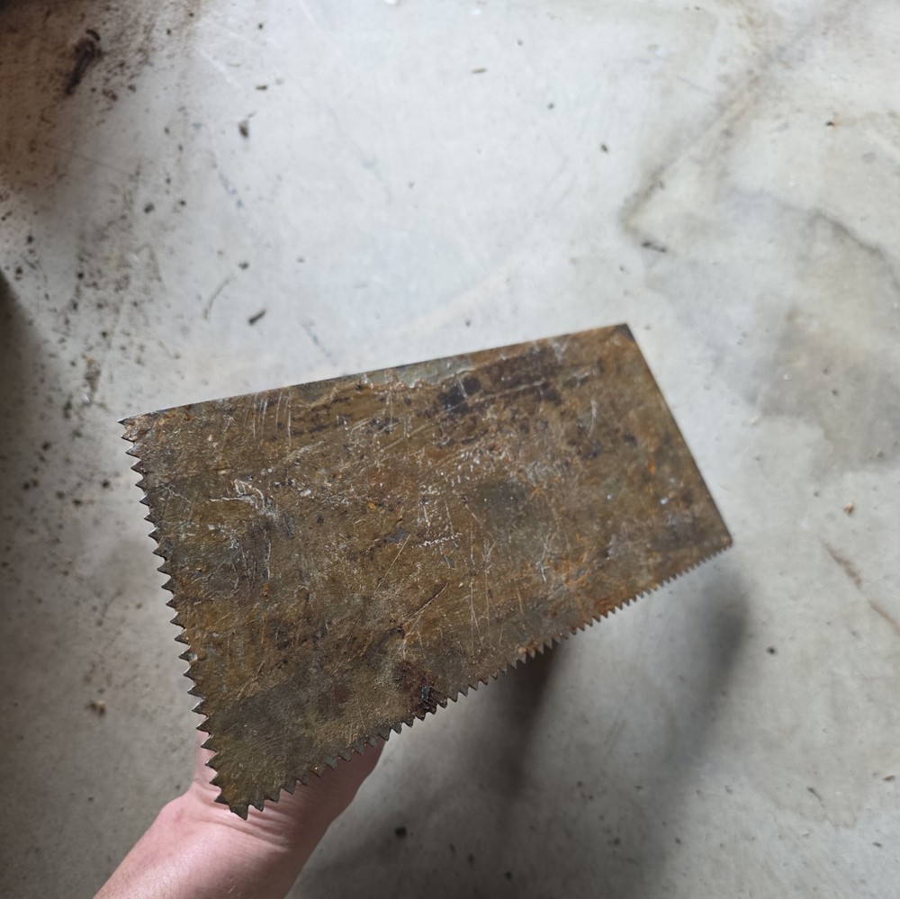 Stanley Gold Blatt hand rectangular Tile Tool vintage. AD
