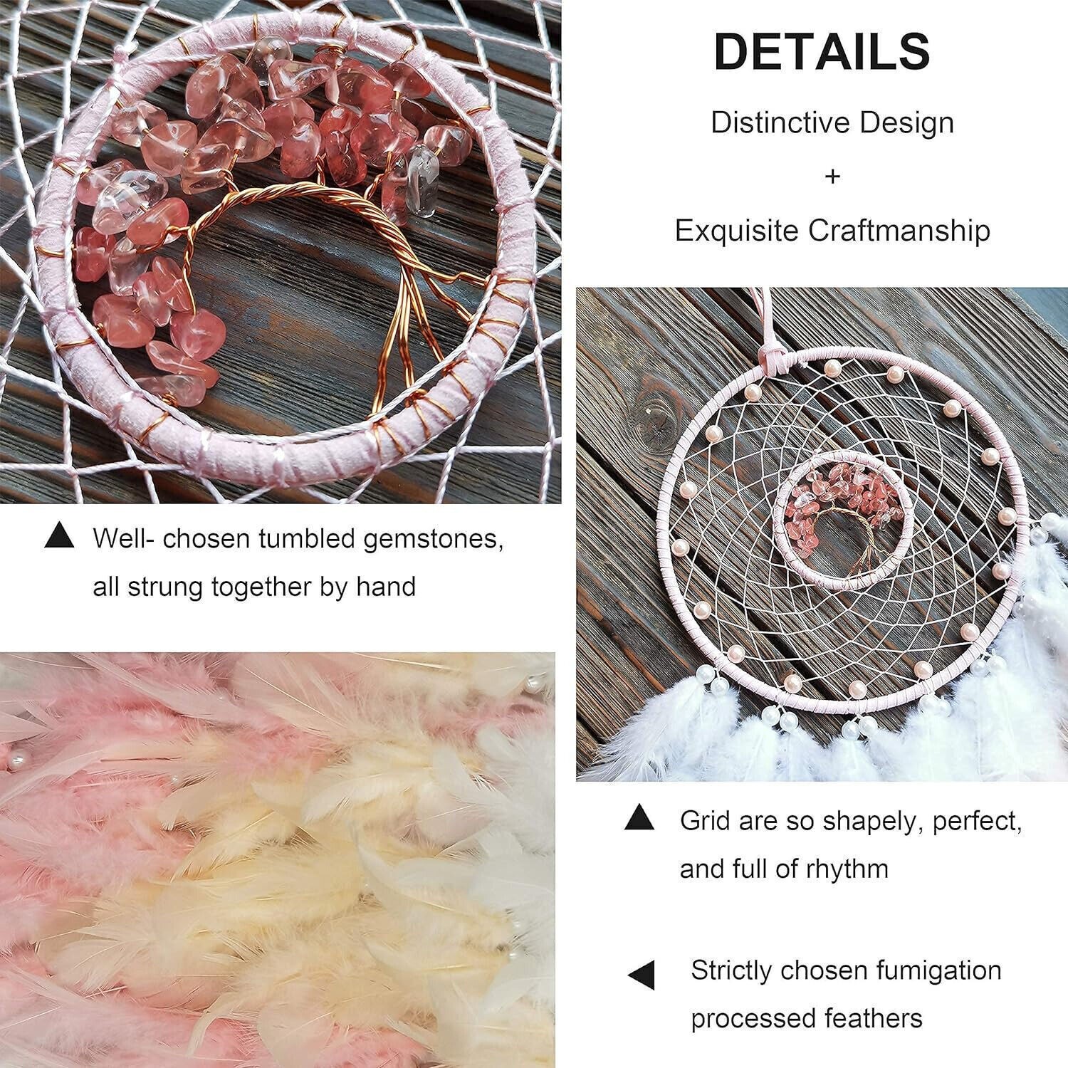 Tree of Life Handmade Dream Catcher Feather Hanging Dreamcatcher Home Wall Decor