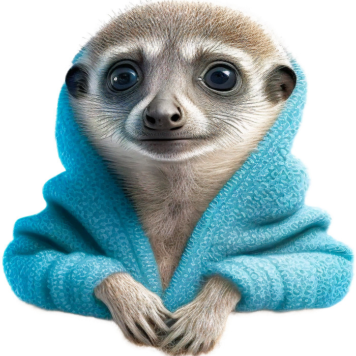 30 Custom Cute Little Meerkat Personalized Address Labels