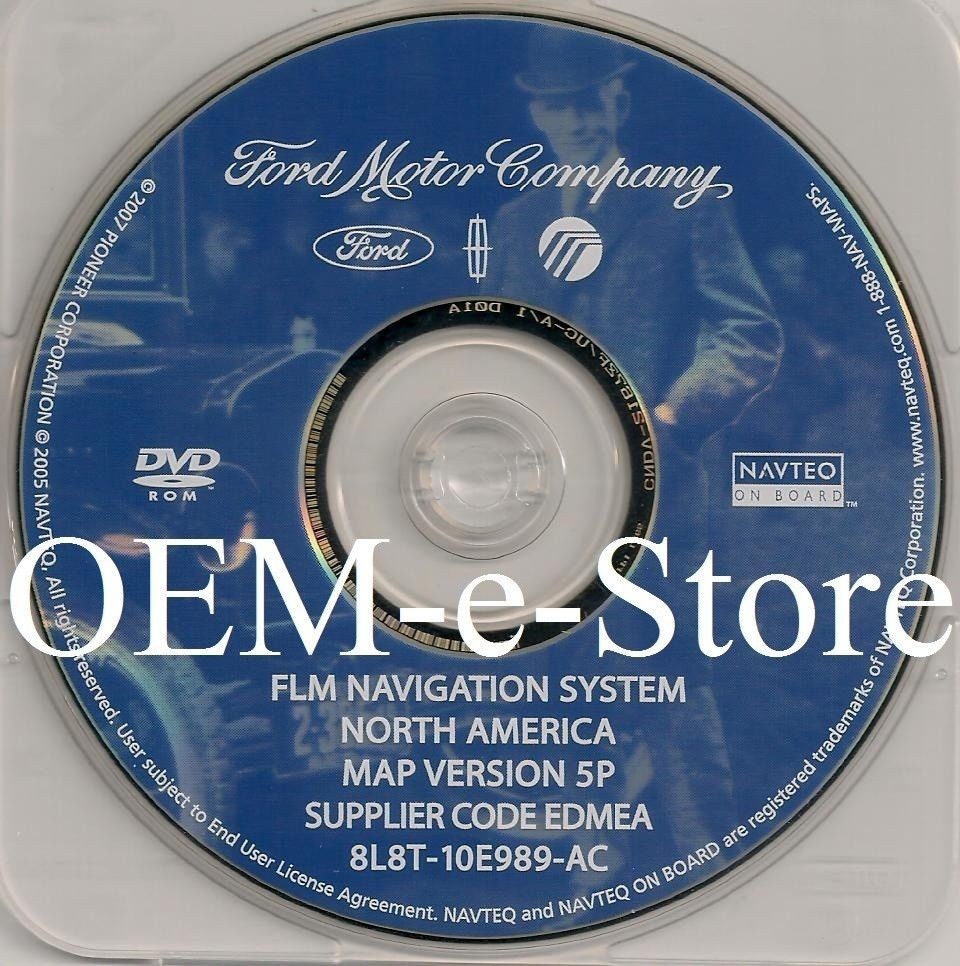 2006 2007 Ford Explorer Mercury Mountaineer Navigation DVD US CAN Map Version 5P