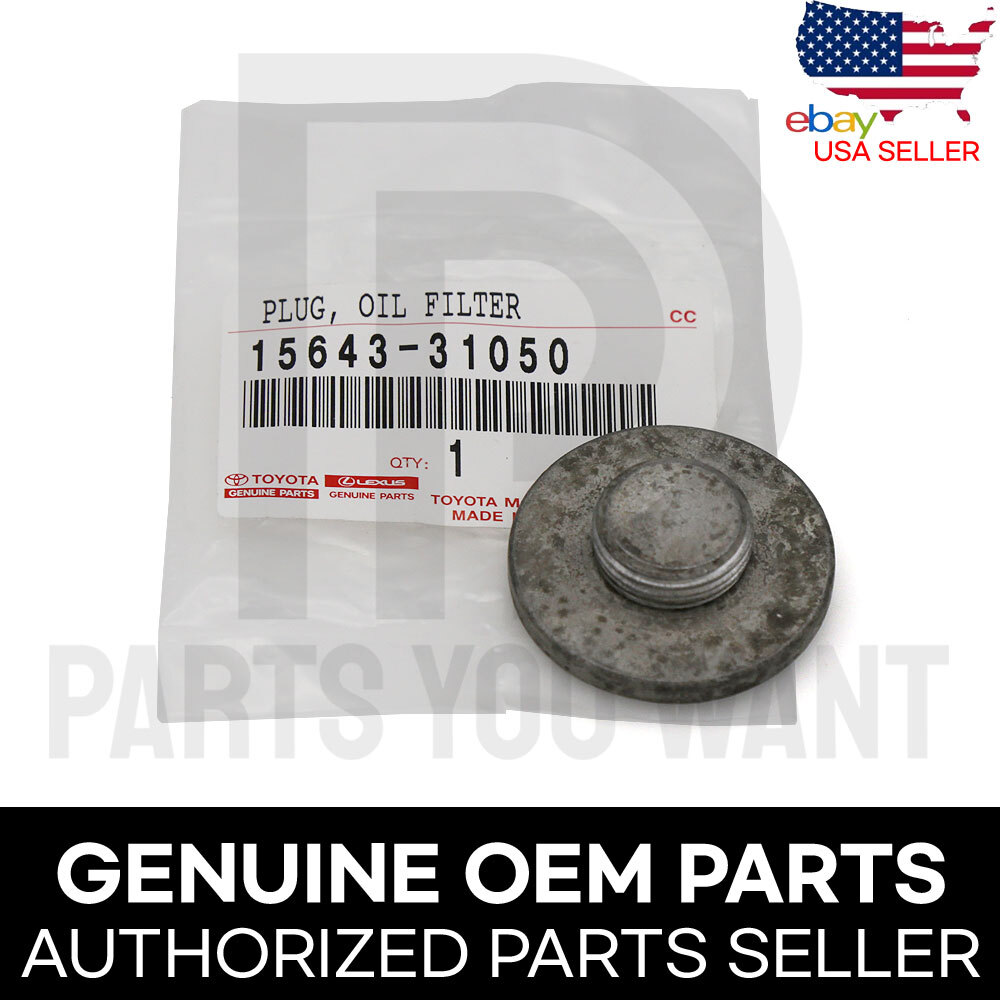 GENUINE OEM Lexus Toyota Engine Oil Filter + Housing Holder + Drain Plug Cap SET