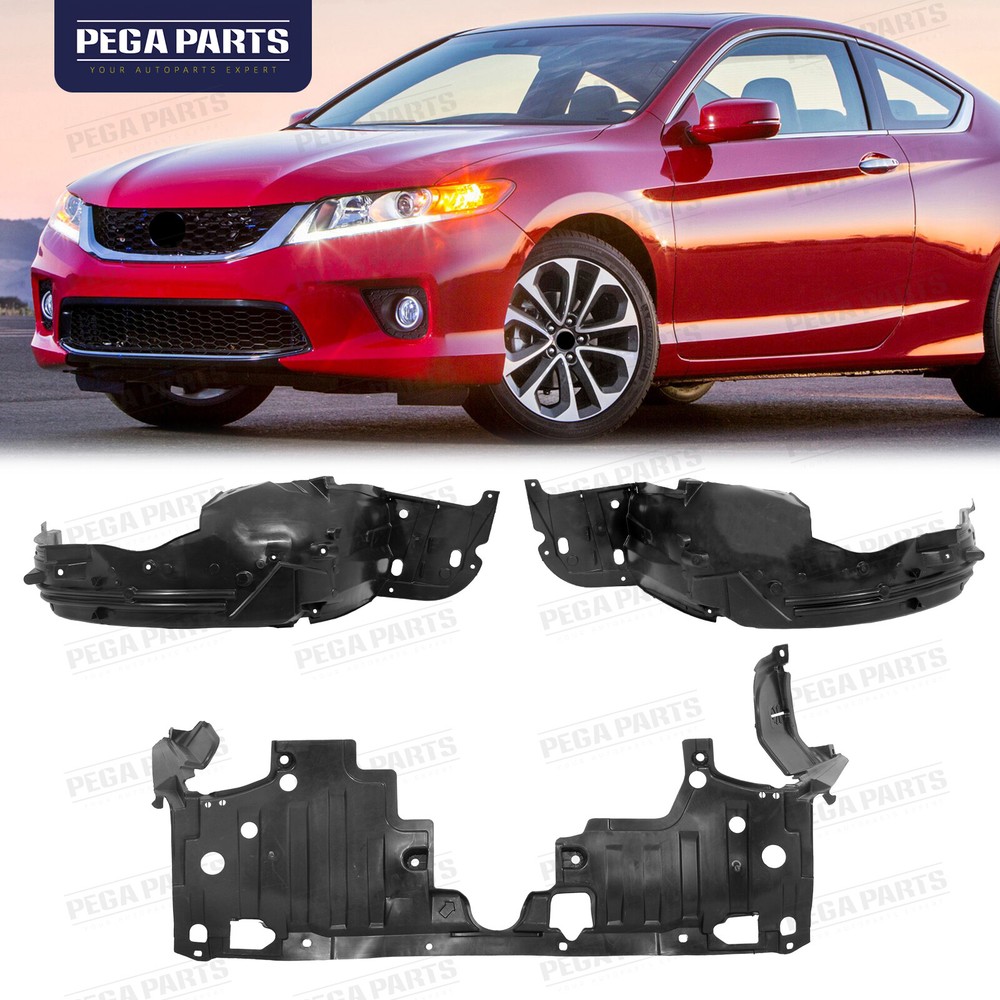 Front Fender Liners Engine Splash Shield Undercover For 2013-2015 Honda Accord