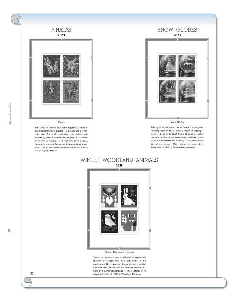 2023 U.S. Commemorative Singles SIMPLIFIED Supplement (White Ace Alternative)