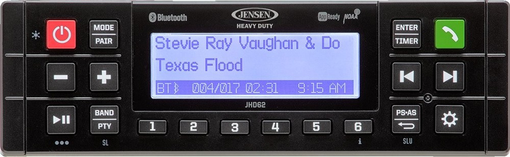 Jensen Heavy Duty Bluetooth Stereo (JHD62B)