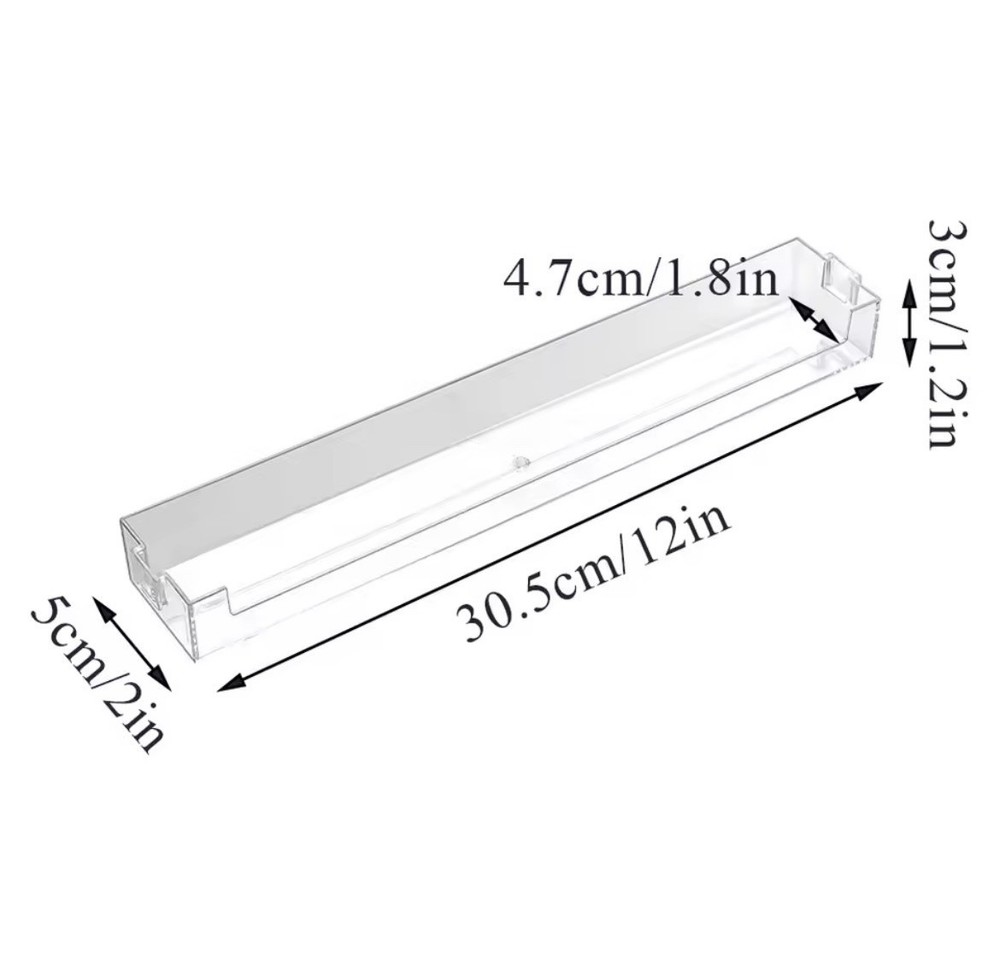 Transparent Glasses Storage Rack Wall Display Holder Hangable Storage Box 1pc