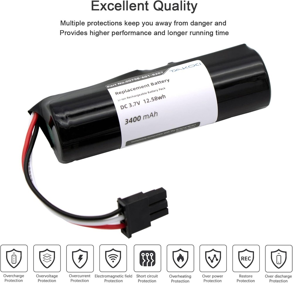 High-Performance Replacement Battery for Logitech UE Boom 2/3 - 3400mAh Capacity