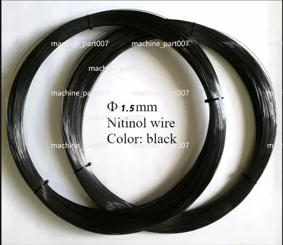Nickel Titanium Alloy Super Elastic Nitinol Flat Wire Memory Alloy 1.5mm black