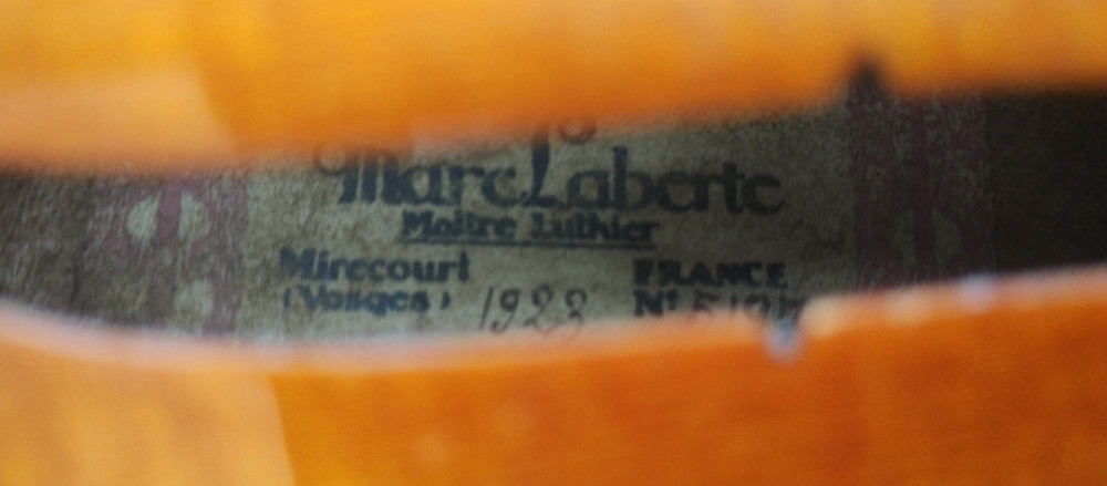 French Violin 4/4 Marc Laberte année 1923