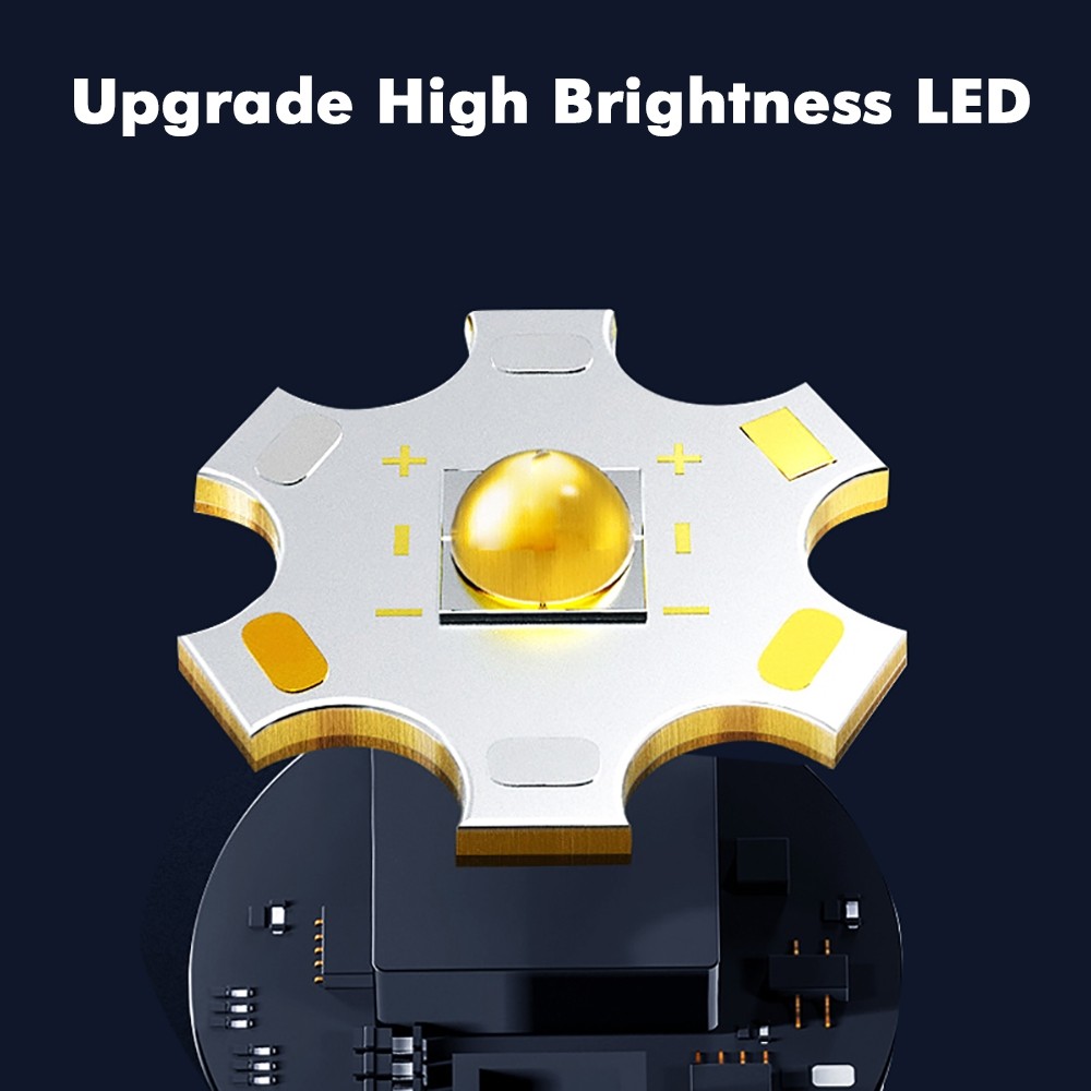 35000000 Lumens Super Bright LED Tactical Flashlight Rechargeable LED Work Light