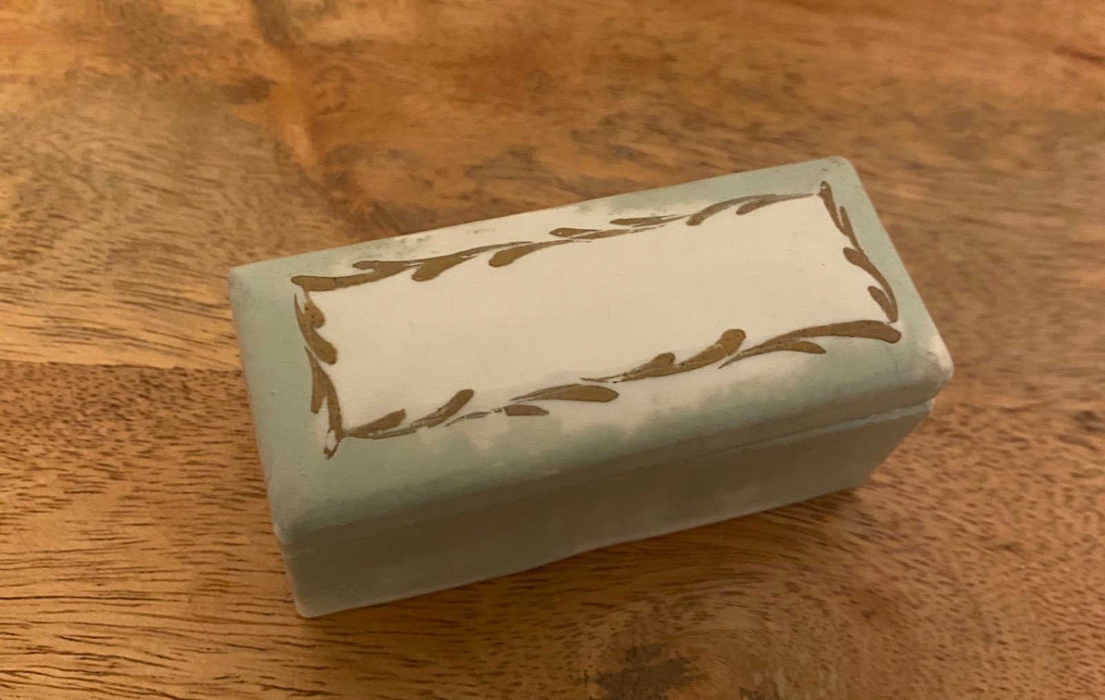 Vintage Elfinware Hand Painted Porcelain Stamp Holder