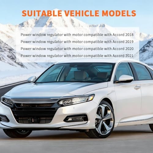 Power Window Regulator W/Motor Front Right Passenger Side Compatible with