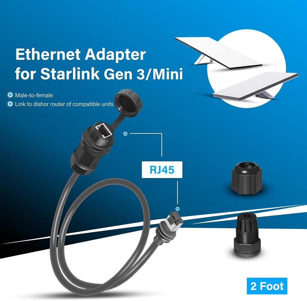 Starlink Ethernet Adapter Gen 3/Mini - Waterproof