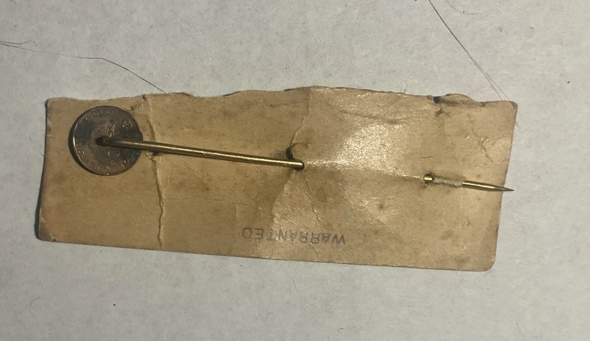 Vintage 1849 California Fractional Gold Stick Pin / Ornate Jewelry