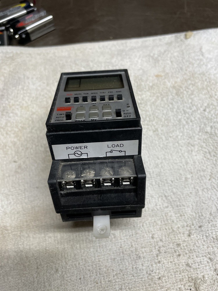 Dayton 7 Day Programmable Timer Model Number:4VV38 .