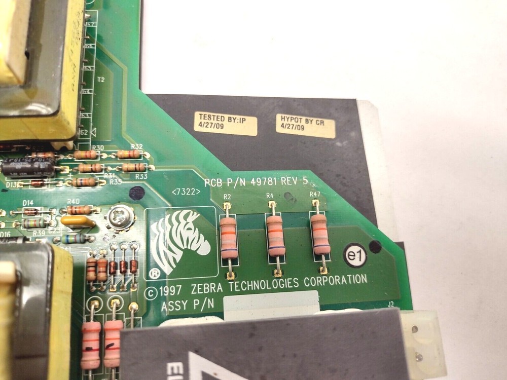 Zebra 49781 Rev A5 Power Supply Board