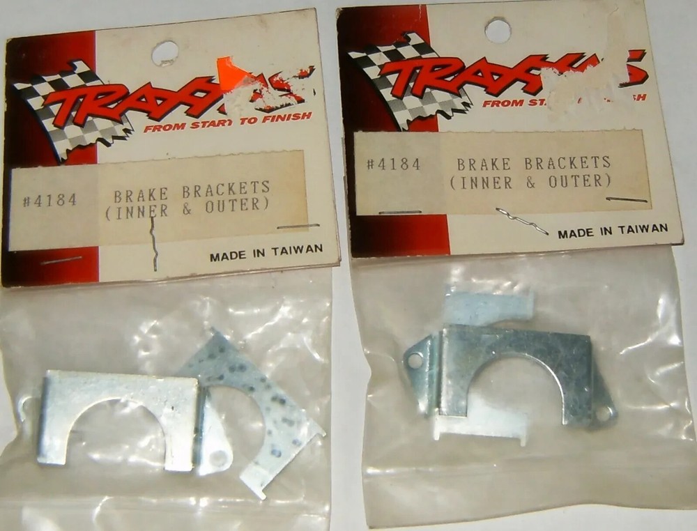 (2) Traxxas Brake brackets (inner & outer) For Nitro Slash Rustler TRA4184