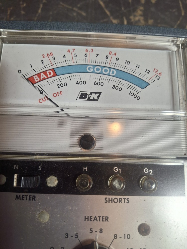 B&K CRT Cathode Ray Tube Tester Model 465 Powers Up Untested