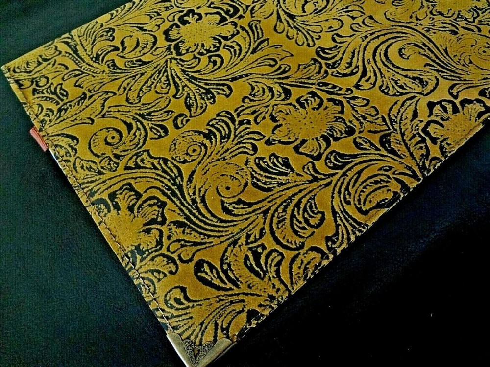 Faux Leather Jacobean Print Refillable 9.75" x 7.5"