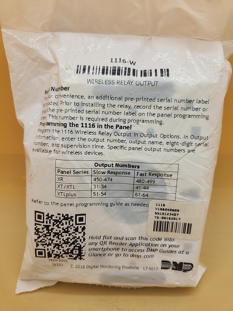 DMP 1116-W WIRELESS RELAY OUTPUT New