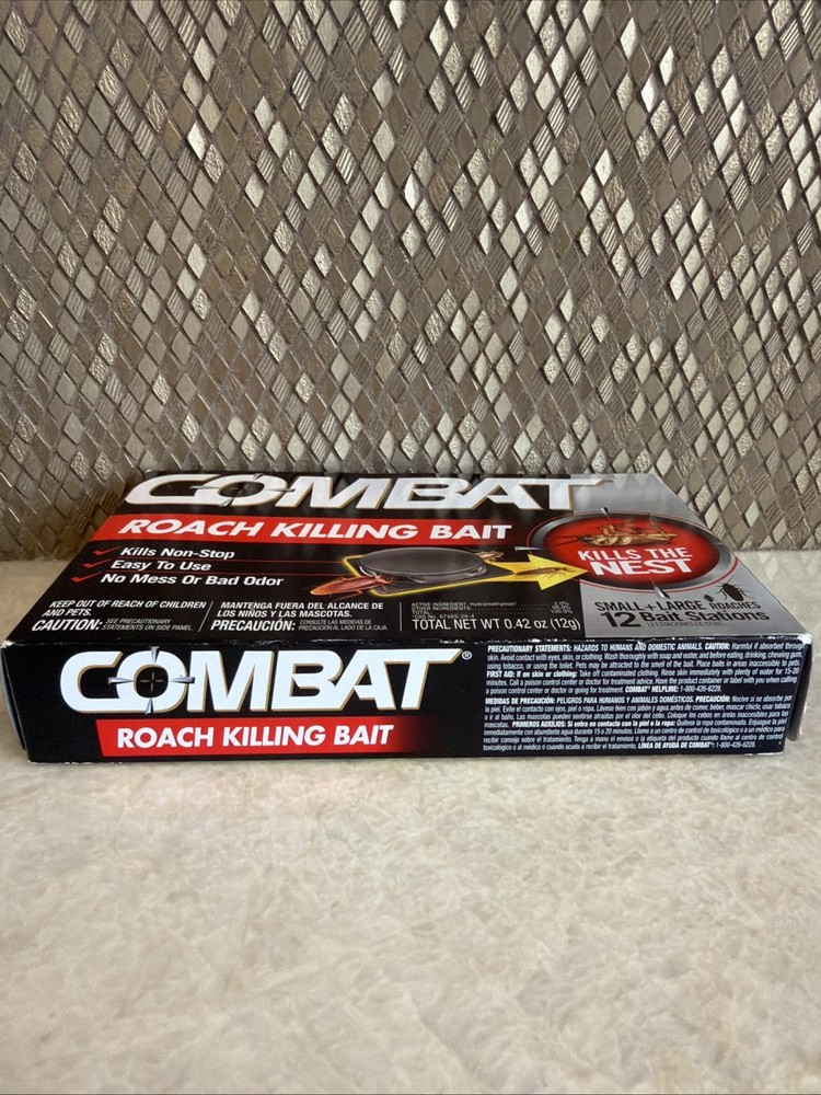 Combat Source Kill Max 0.42 Oz. Solid Small Roach Bait Station (12-Pack) Combat