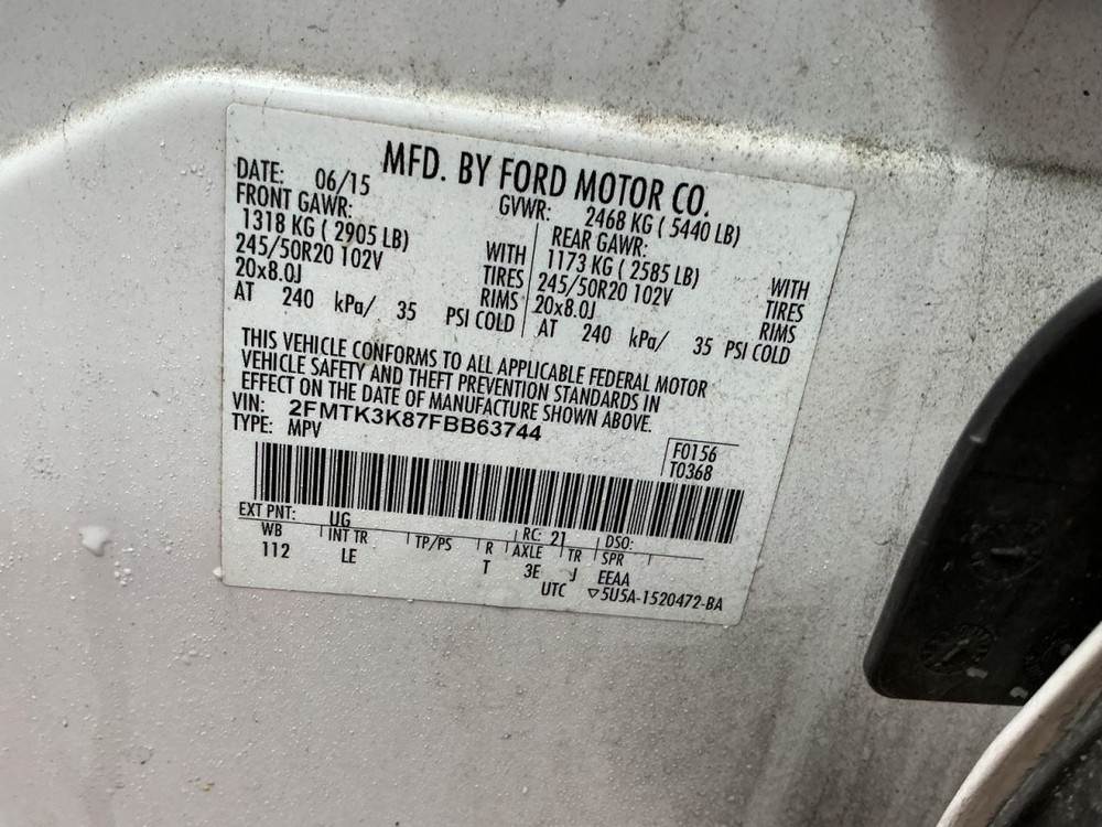 Speedometer Cluster MPH Fits 15 EDGE 4949214