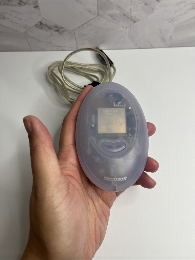 Microsoft (1013) Wireless Optical Mouse receiver 2.0 USB Clear Translucent