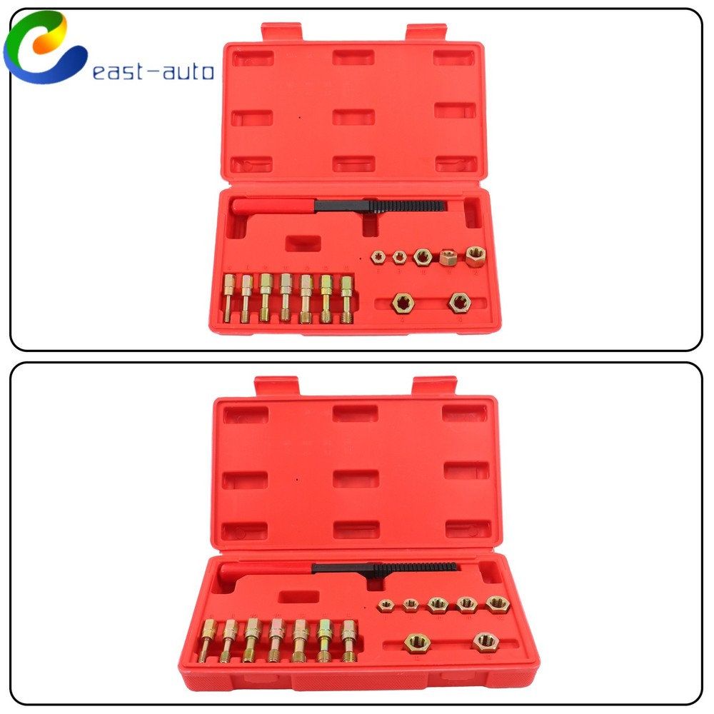 Metric Thread Chaser Set 15Piece M6 M8 M10 M12 Thread Restorer Tool Thread Set