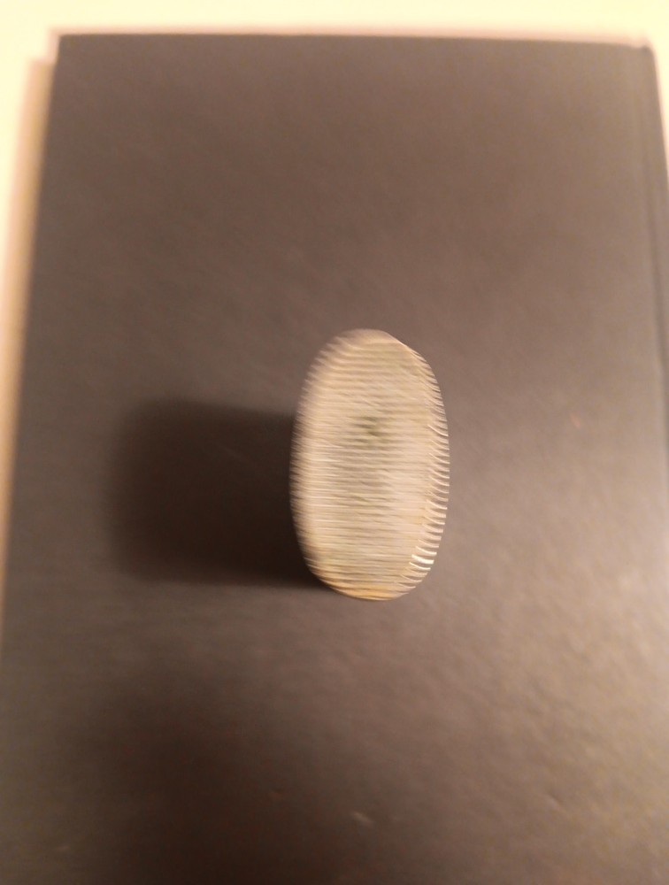 Large Oval Antique Solid Nickle Vesta Match Case D&J IPROVED