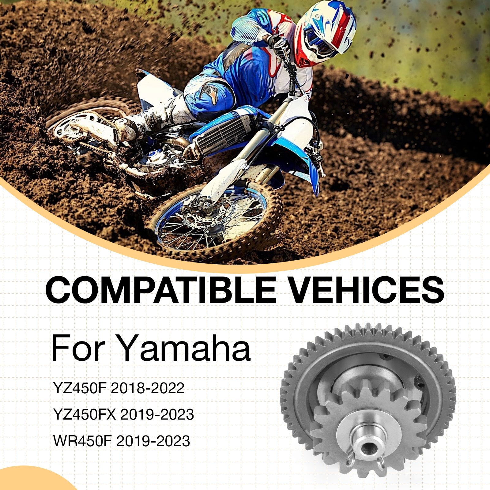 BR9-15570-20-00 STARTER CLUTCH ASSY FOR YAMAHA YZ450F YZ450FX WR450F 2018 - 2023