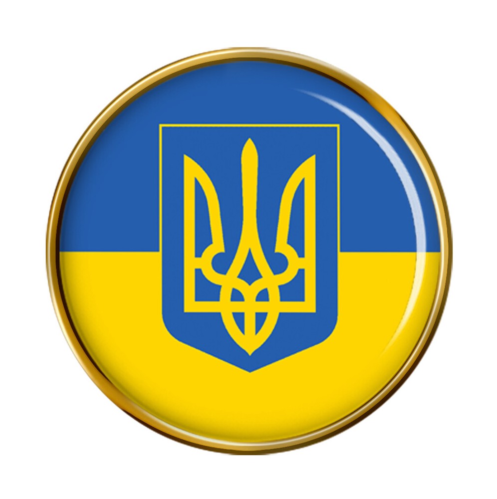 Ukraine Crest Pin Badge