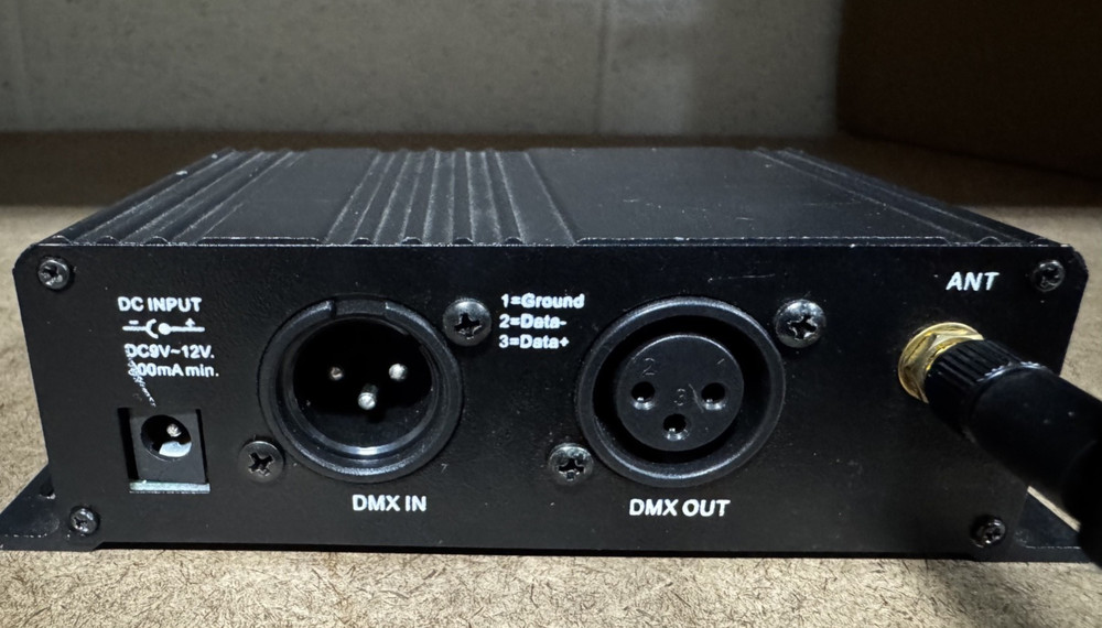 DMX 512 Wireless Control for Lighting, LCD Display