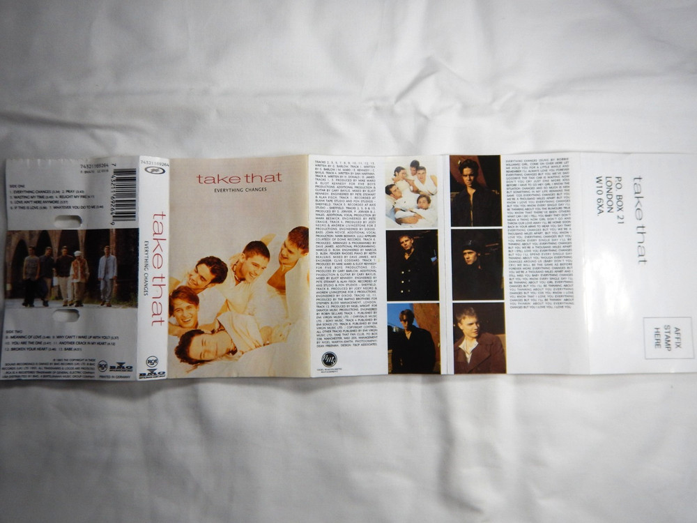 TAKE THAT - EVERYTHING CHANGES - CASSETTE