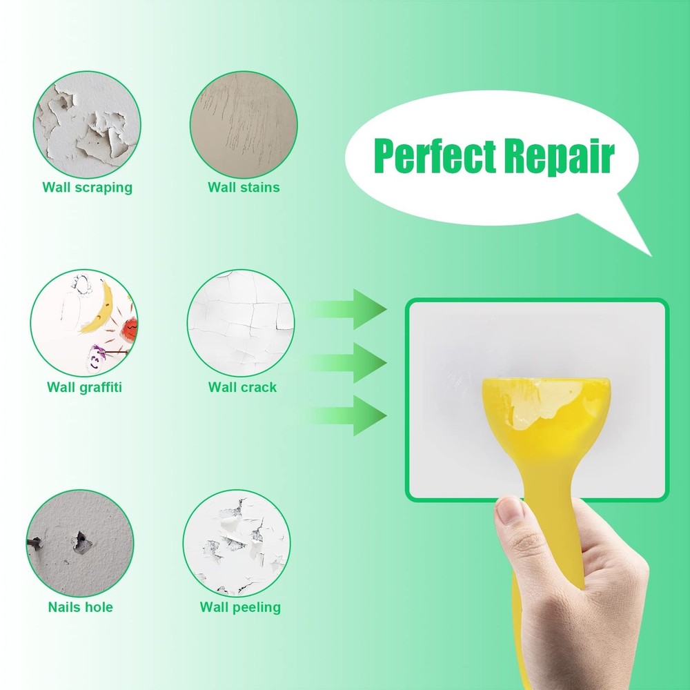 Wall Repair Patch Kit with Scraper, Drywall Repair Kit, Wall Mending Agent Ea...