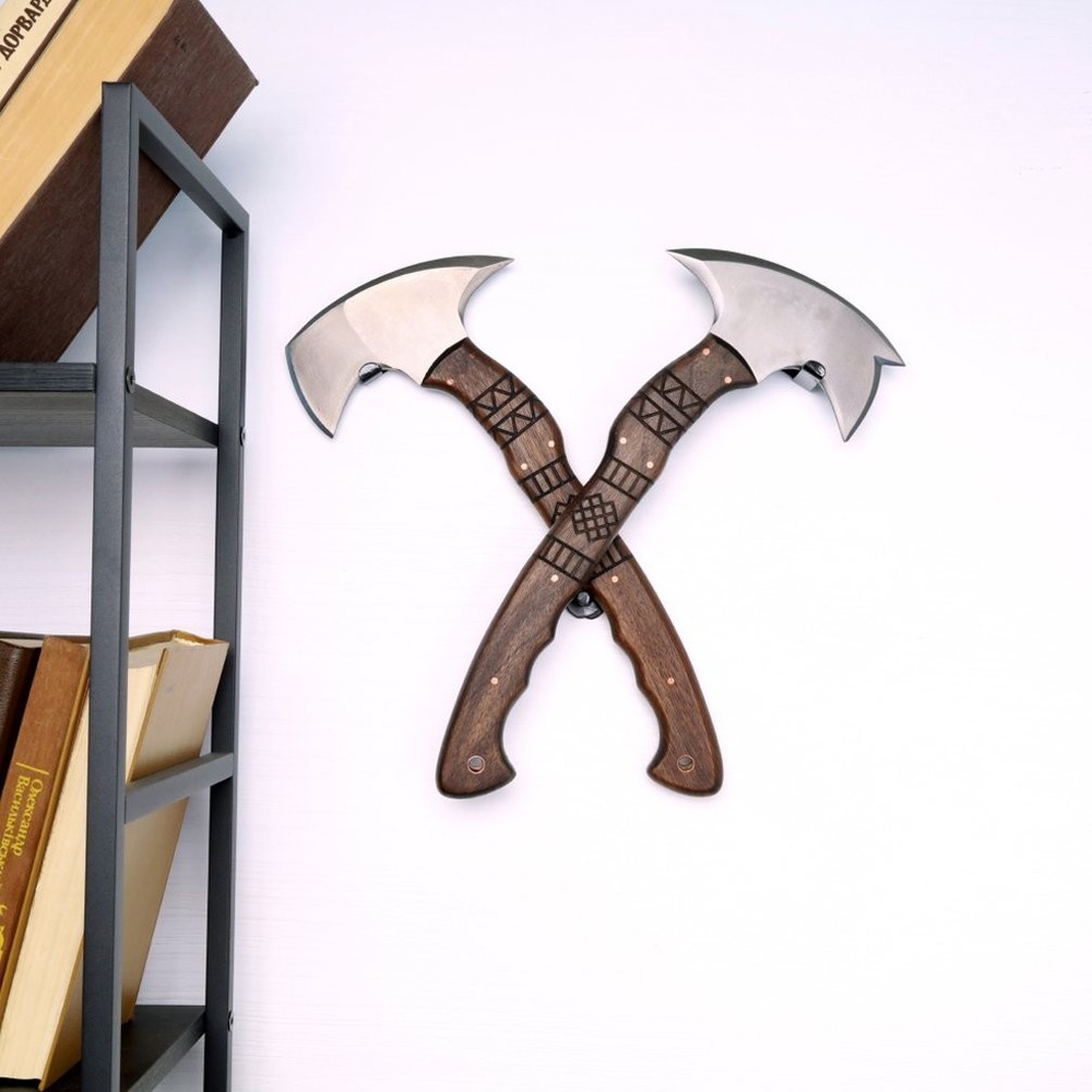 Tomahawk Axe Throwing Hatchet Tactical Tool with Oak wood Handle Optional Sheath