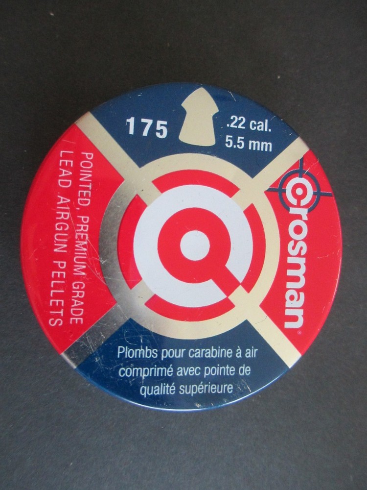Crosman Pointed Lead Pellets .22 Caliber, PARTIAL Count Package      C103
