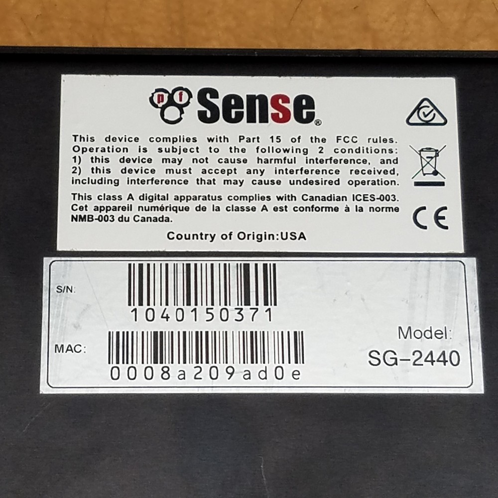 Netgate PFSense SG-2440 Security Gateway - USED