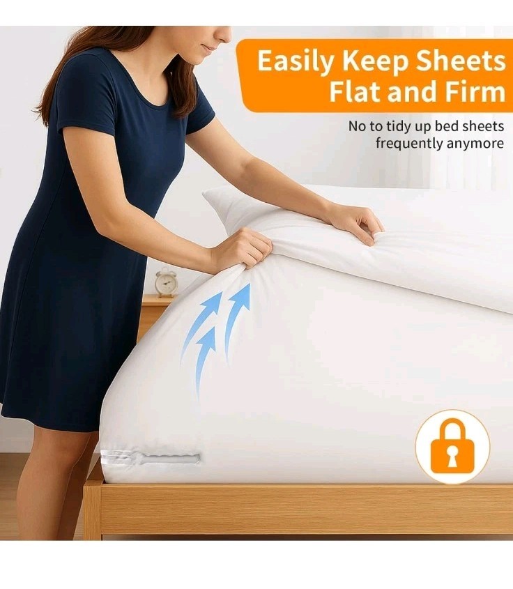 Bed Sheet Holders for Corners, Adjustable Lock Sheet Holders, Fitted Sheet...