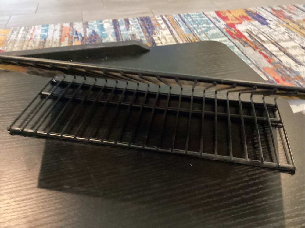 CD Wire Rack-20 Capacity Black Wire-horizontalstorage
