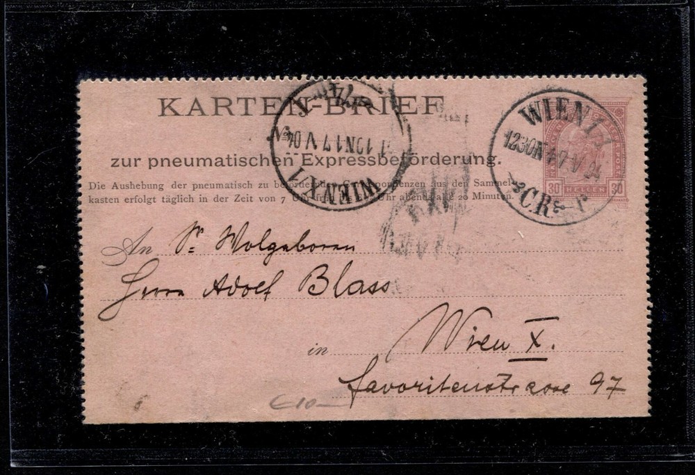 Austria - Postcard From Vienna 1904 (NO-115)