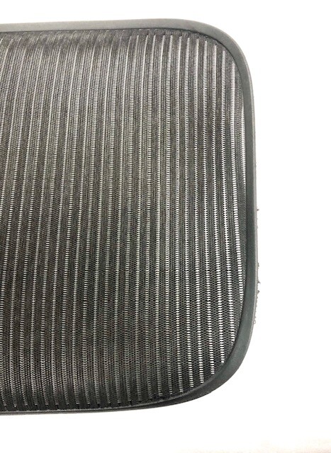 Herman Miller Aeron Size B Blemished Black Seat Mesh With New Insert Seat Foam.