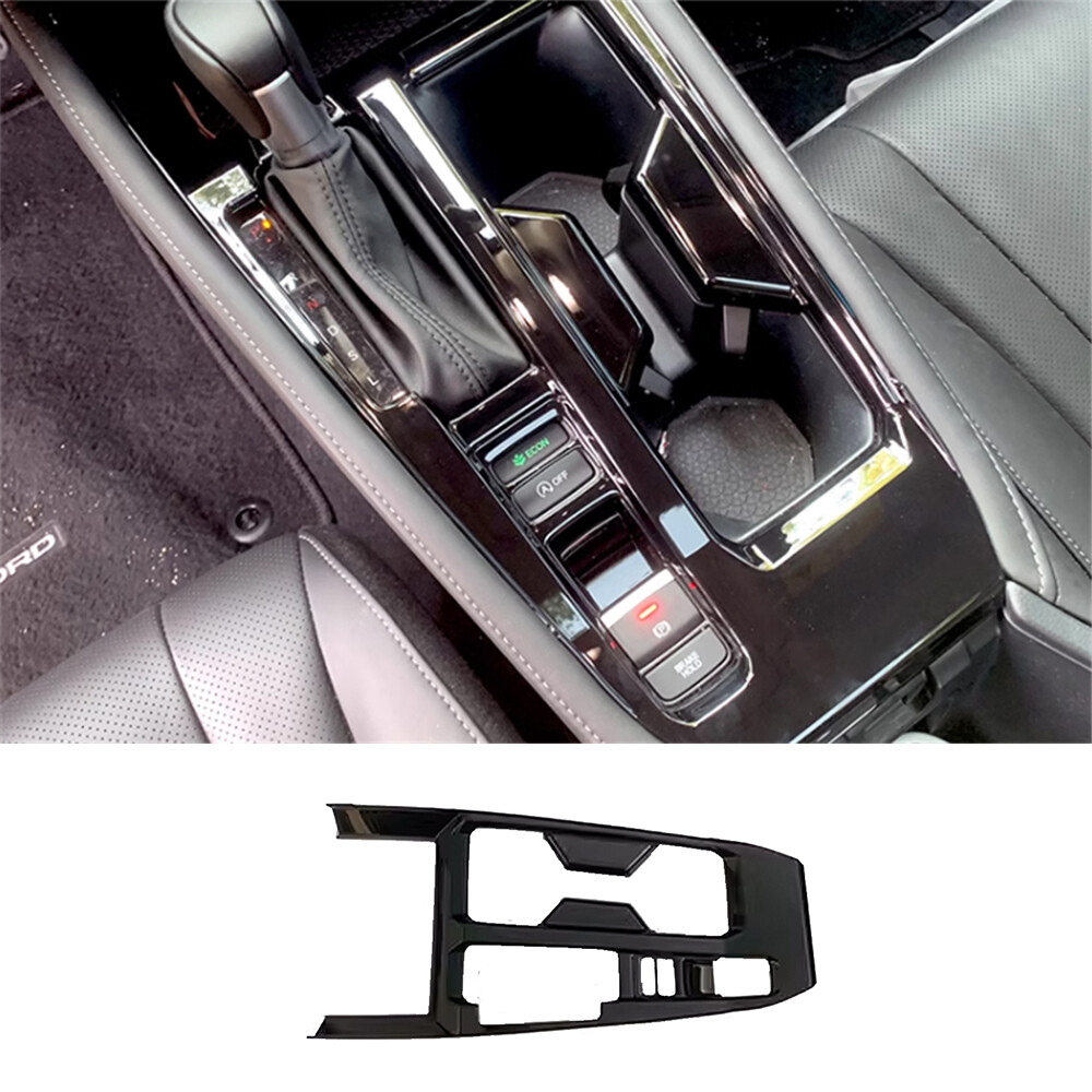 Central Console Gear Shift Frame Panel For Honda Accord 23-24 11th Bright Black
