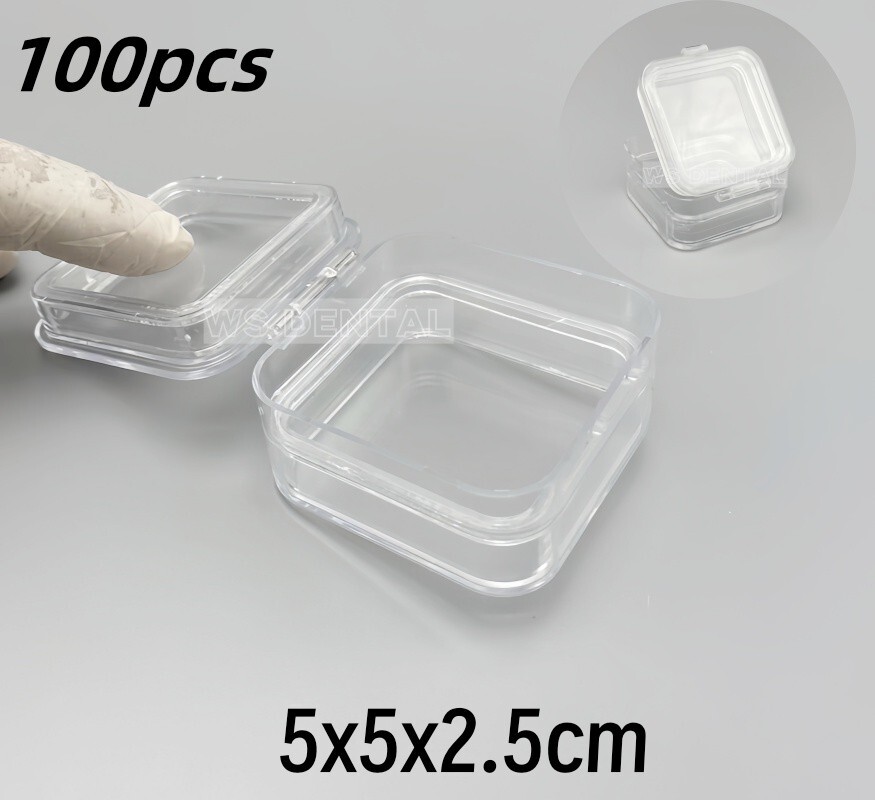 Dental Crown Box with Membrane Showcase Denture Storage Boxes Hinged Display Box