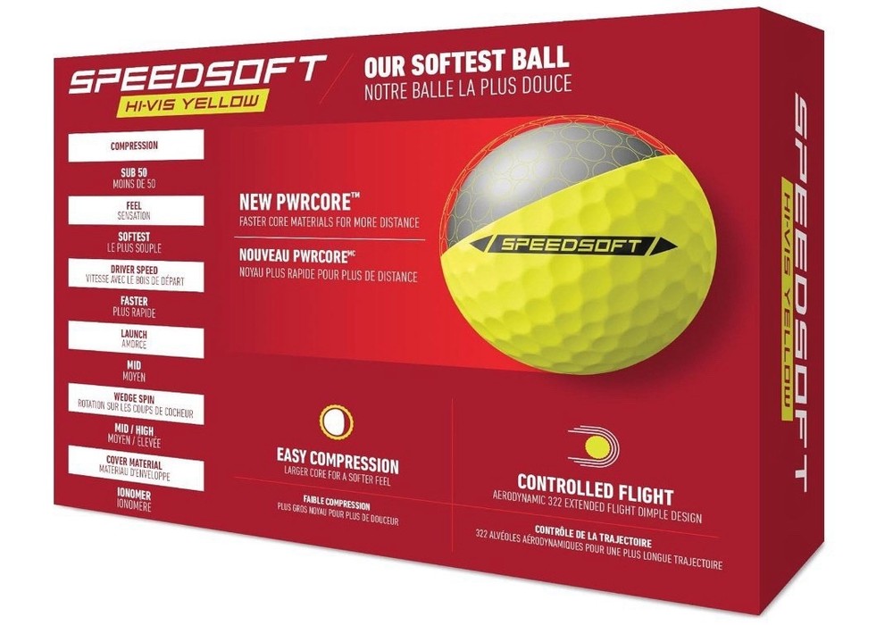 SpeedSoft Yellow Golf Balls _ColorYellow