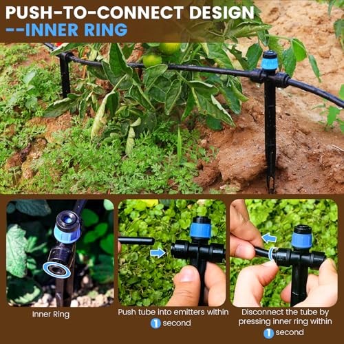 Drip Irrigation Kit, Garden Watering System DIY Automatic 110FT Quick-Connect
