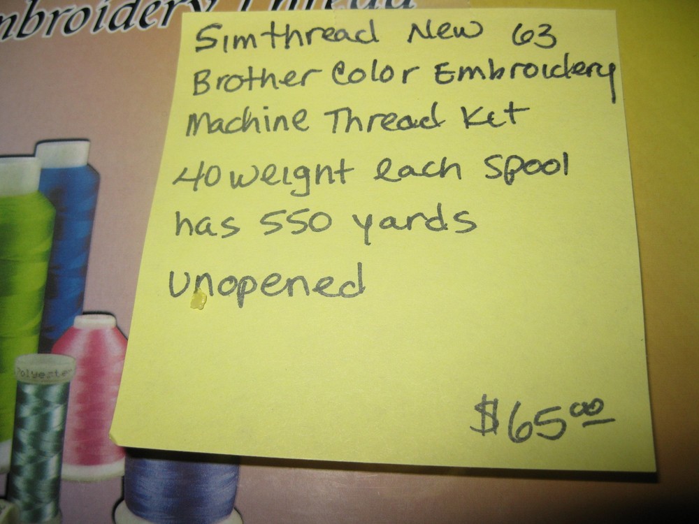 SIMTHREAD 63 EMBROIDERY THREAD Set X000T72FVH *NEW*